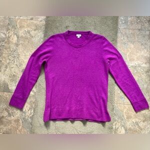 J Crew Women's Purple/fuchsia  Sweater sizeL